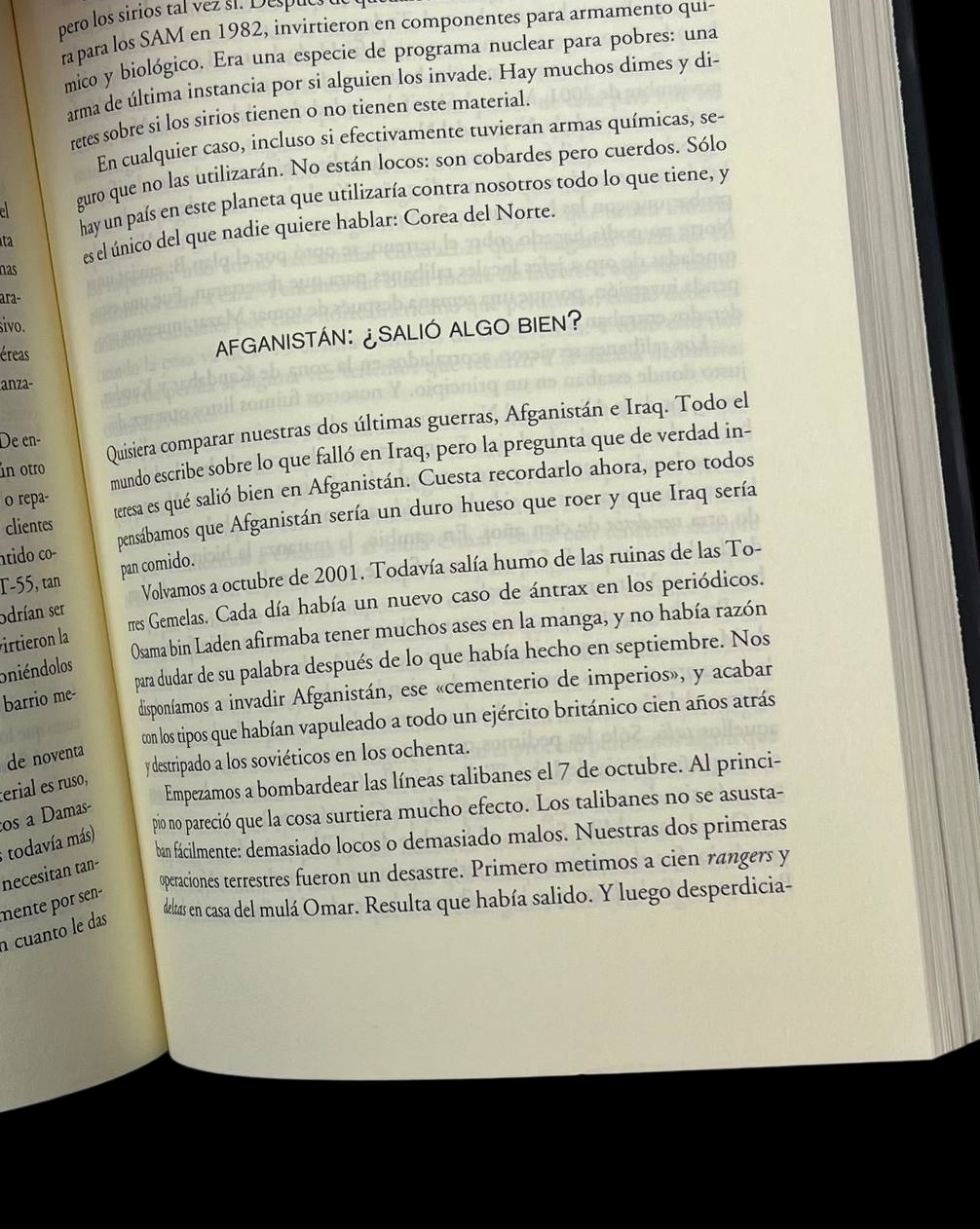 Hazañas y chapuzas bélicas.