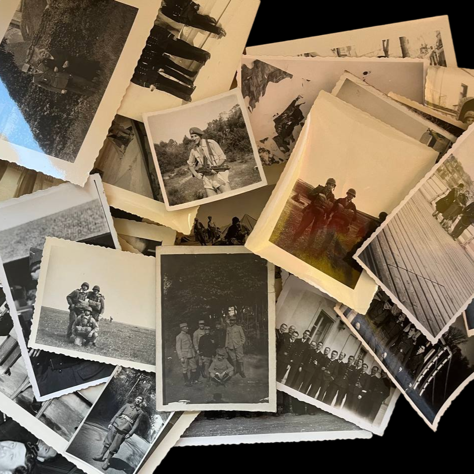 Lote de 50 fotografías del ejército francés del siglo XX.