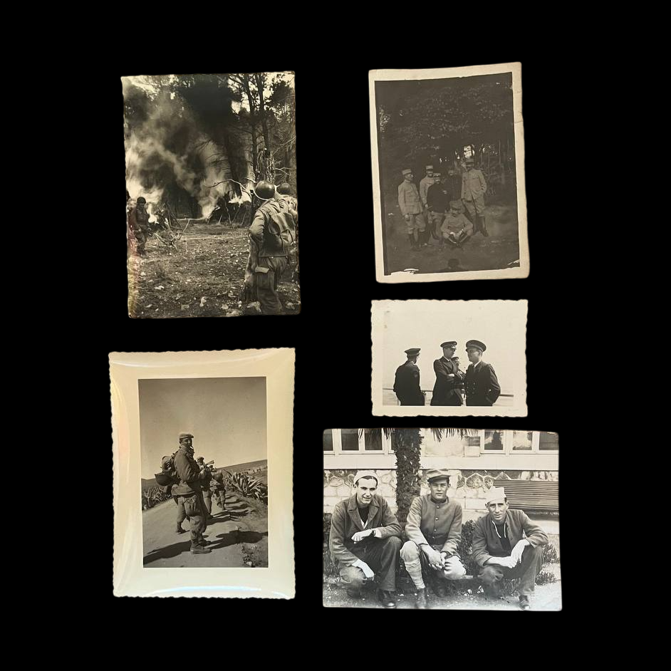 Lote de 50 fotografías del ejército francés del siglo XX.
