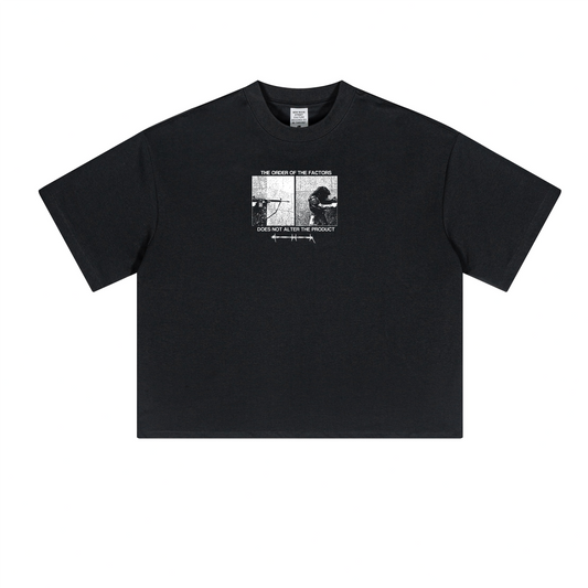 Unisex Short-Sleeved Oversized Cropped T-Shirt(230GSM)