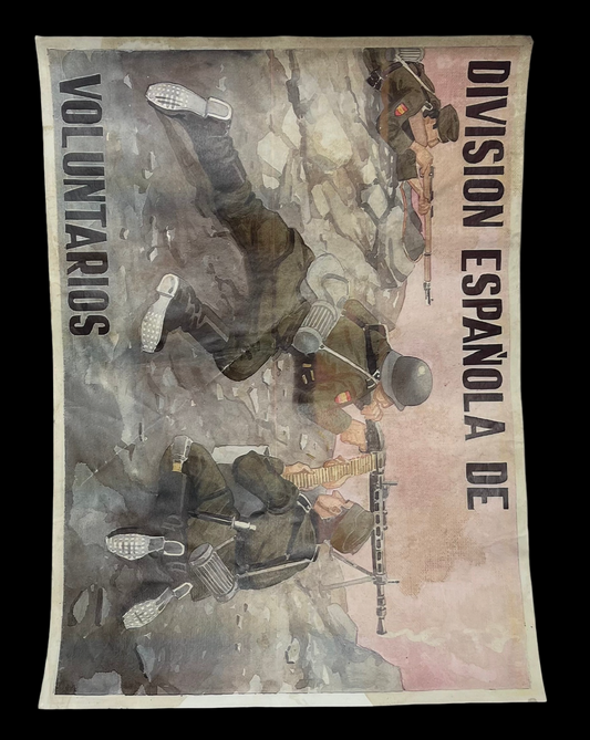 Cartel de la División Azul “División española de voluntarios”.