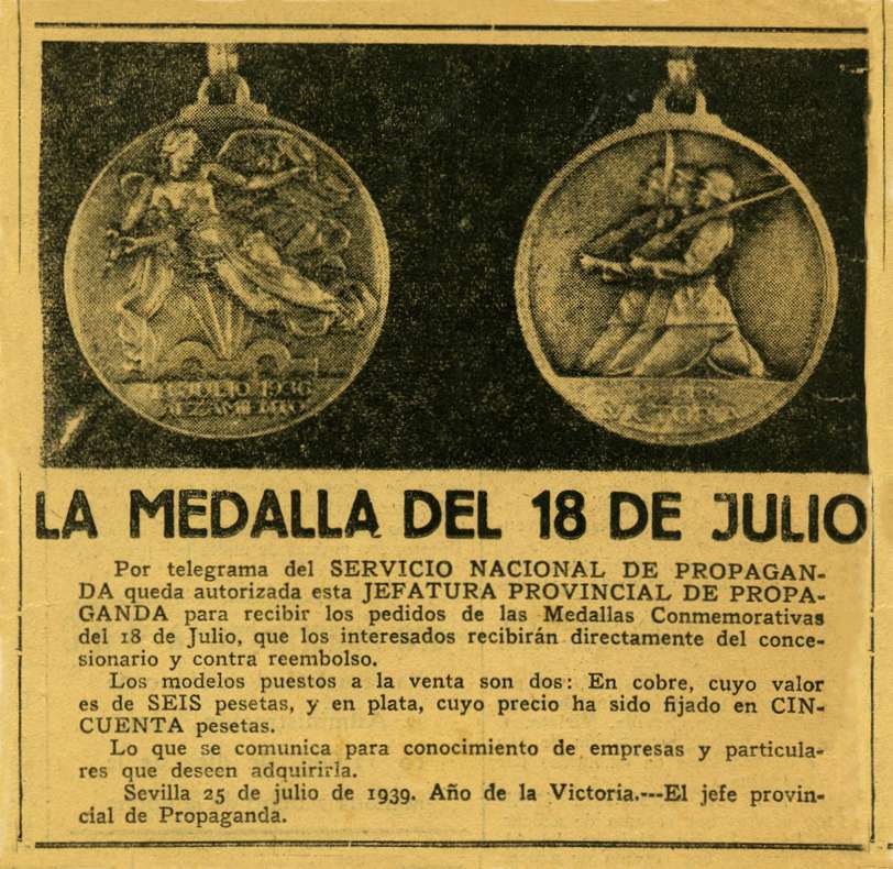 Medalla del Alzamiento y Victoria 1936 [GUERRA CIVIL]