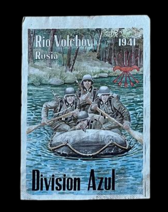 Panfleto de la División Azul "Rio Volchov"