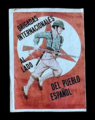 Panfleto de las Brigadas Internacionales.