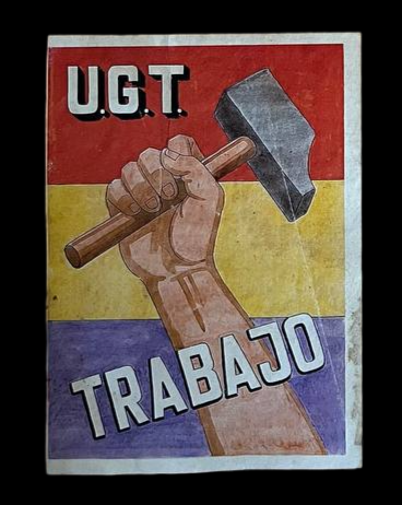Panfleto de la UGT "Trabajo".