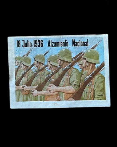 Panfleto de la Guerra Civil "Alzamiento Nacional".