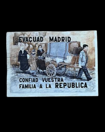 Panfleto de la República "Evacuad Madrid".