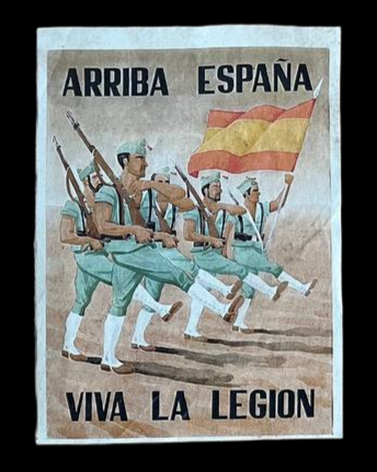 Panfleto de la Legión "Arriba España".