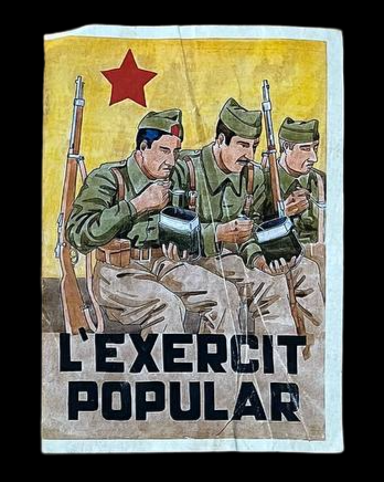 Panfleto de la República "L'Exercit Popular".