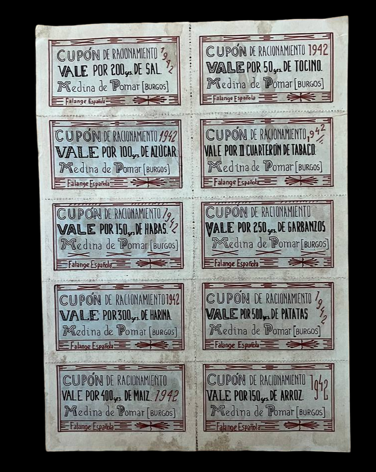 Cartel "Arriba España" [Cupones]