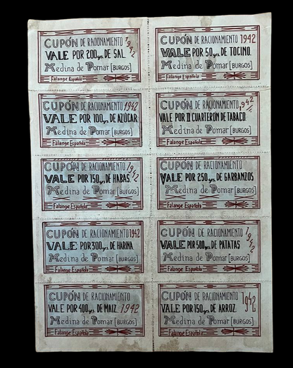 Cartel "Arriba España" [Cupones]