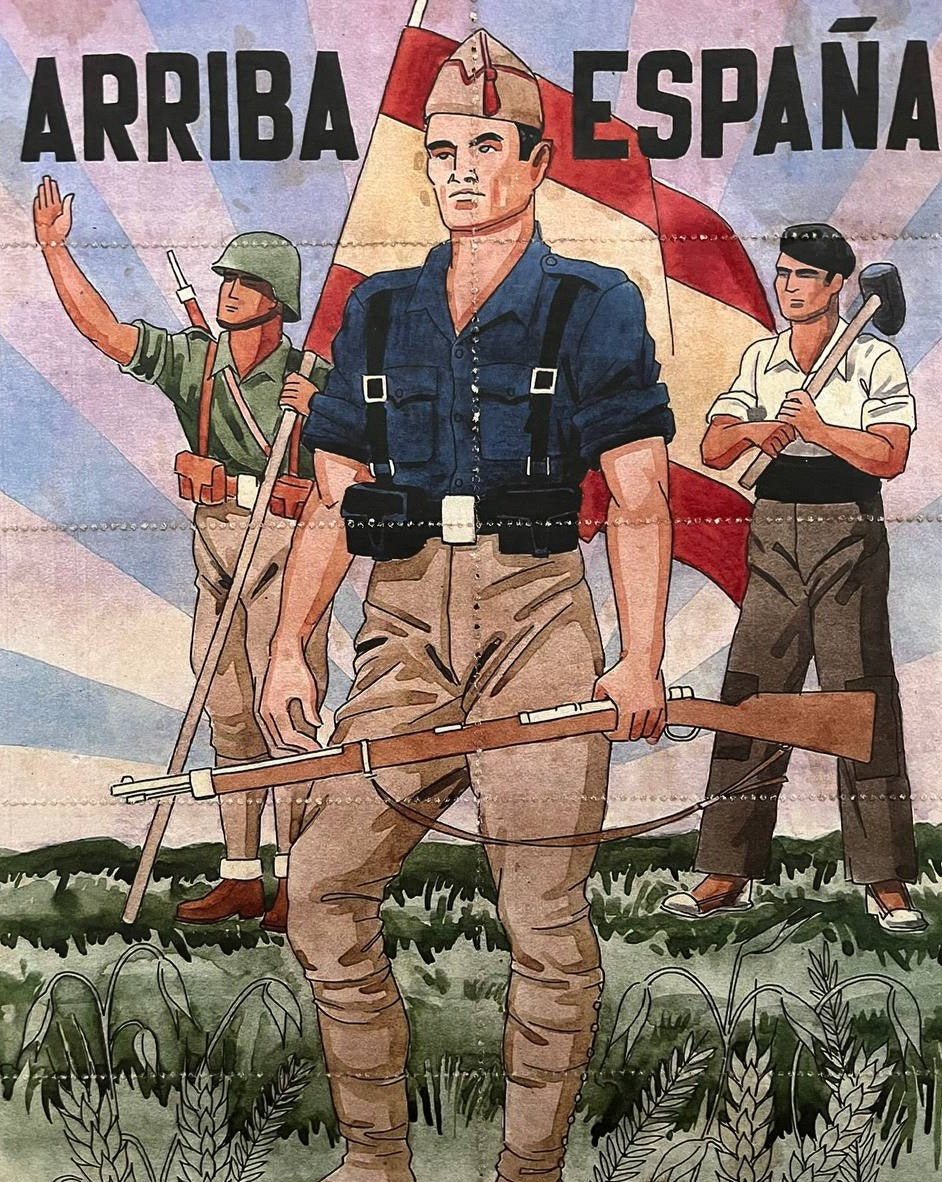 Cartel "Arriba España" [Cupones]