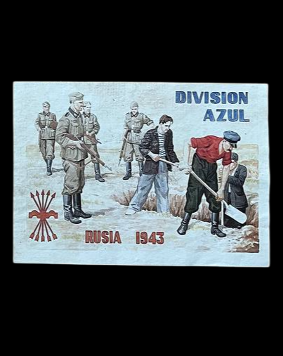 Panfleto de la División Azul "Tumbas".